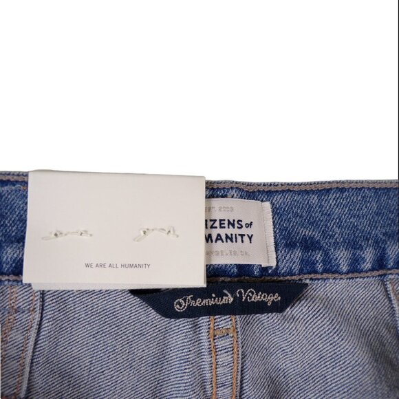 NEW CITIZENS OF HUMANITY Valerie High Rise Tapered Stirrup Jean in Caraway #703 - Picture 7 of 9